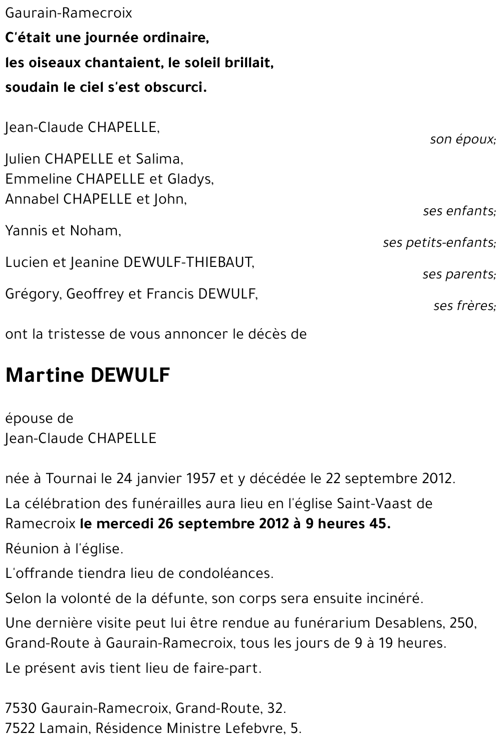 Martine DEWULF