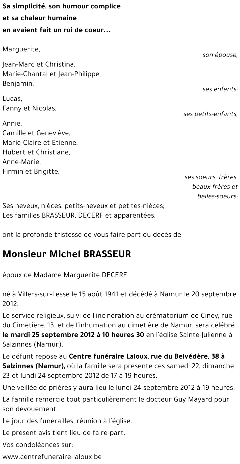 Michel BRASSEUR