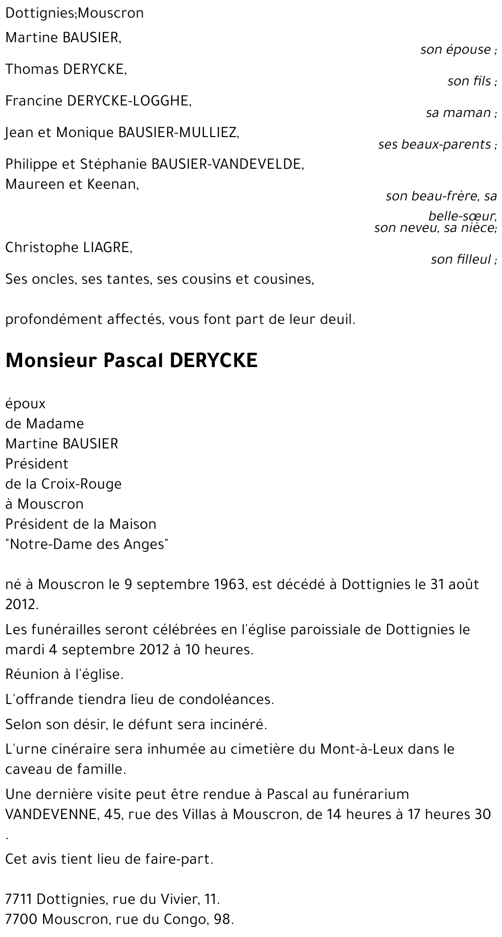 Pascal DERYCKE