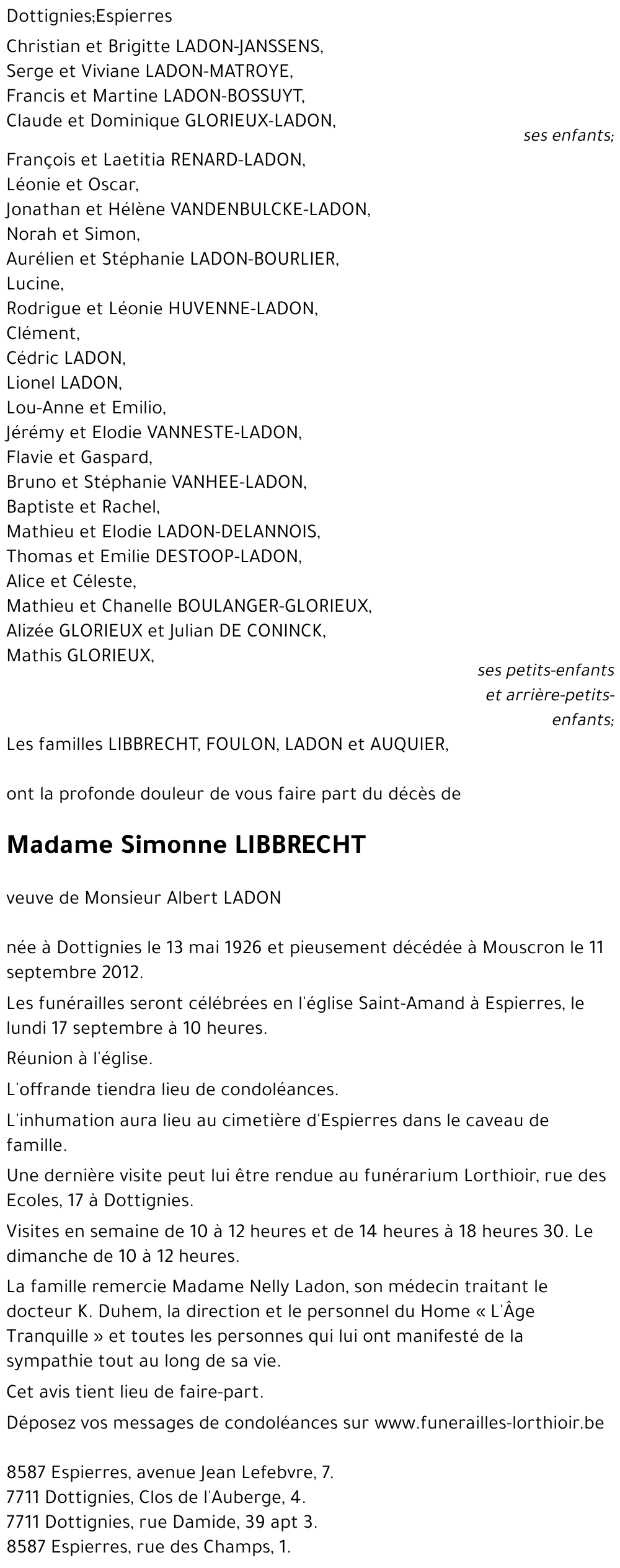 Simonne LIBBRECHT