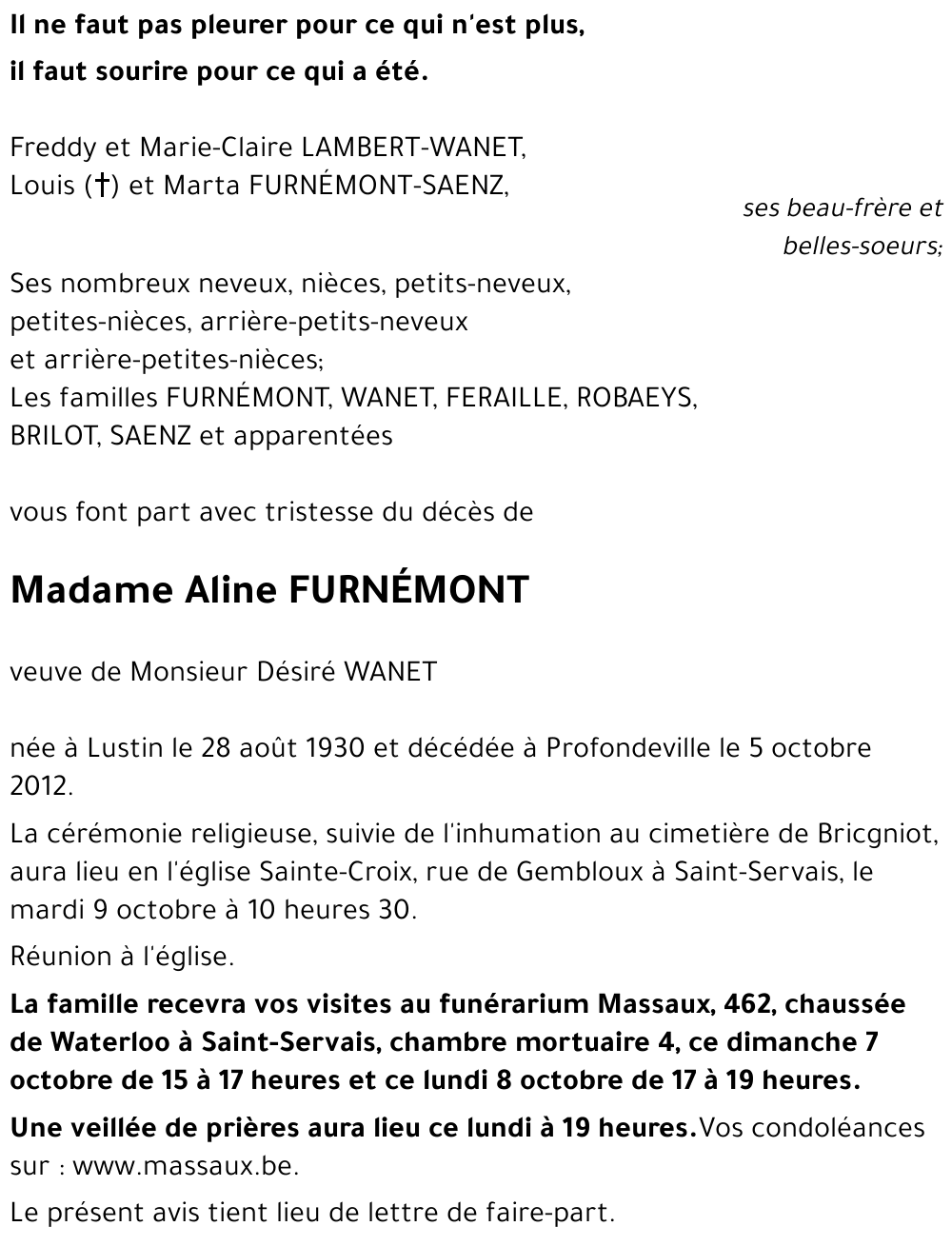 Aline FURNÉMONT