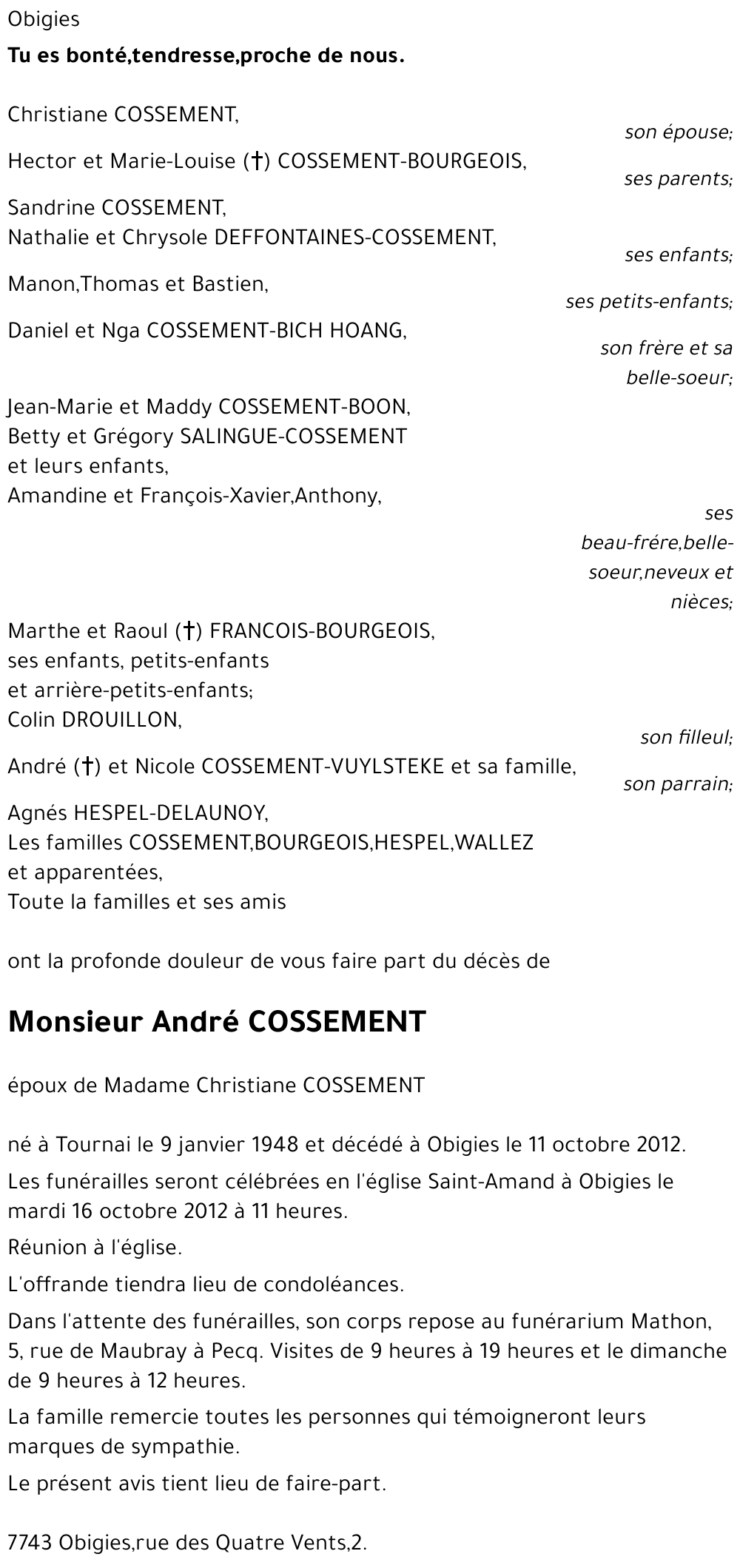 André COSSEMENT