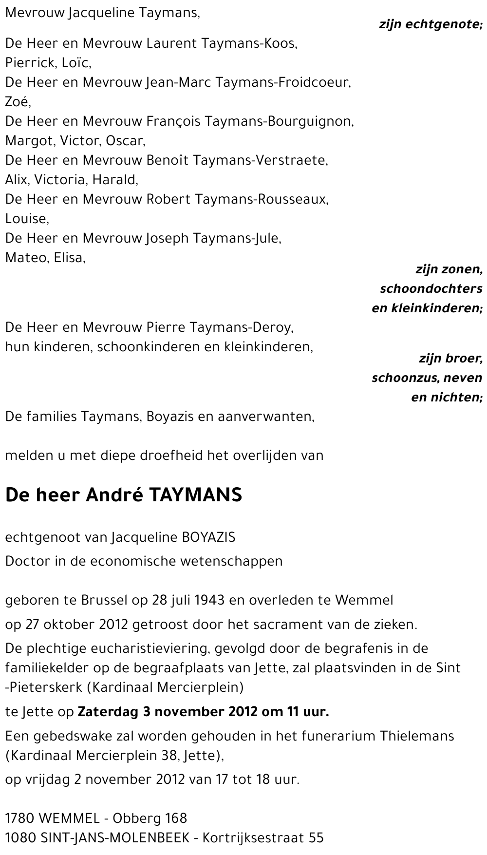 André TAYMANS