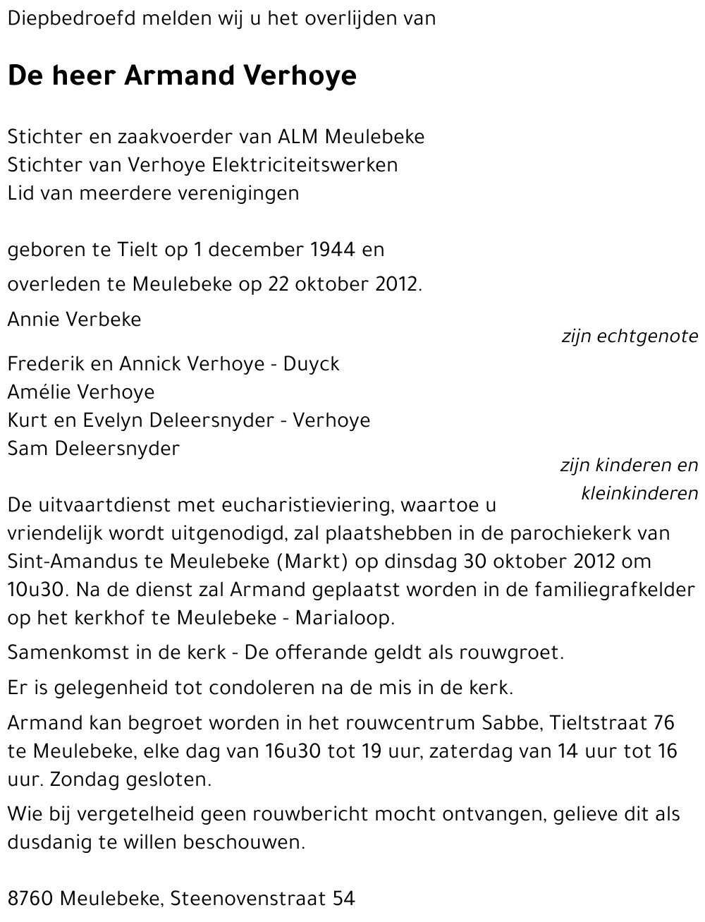 Armand Verhoye