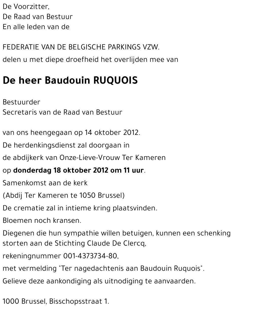 Baudouin RUQUOIS