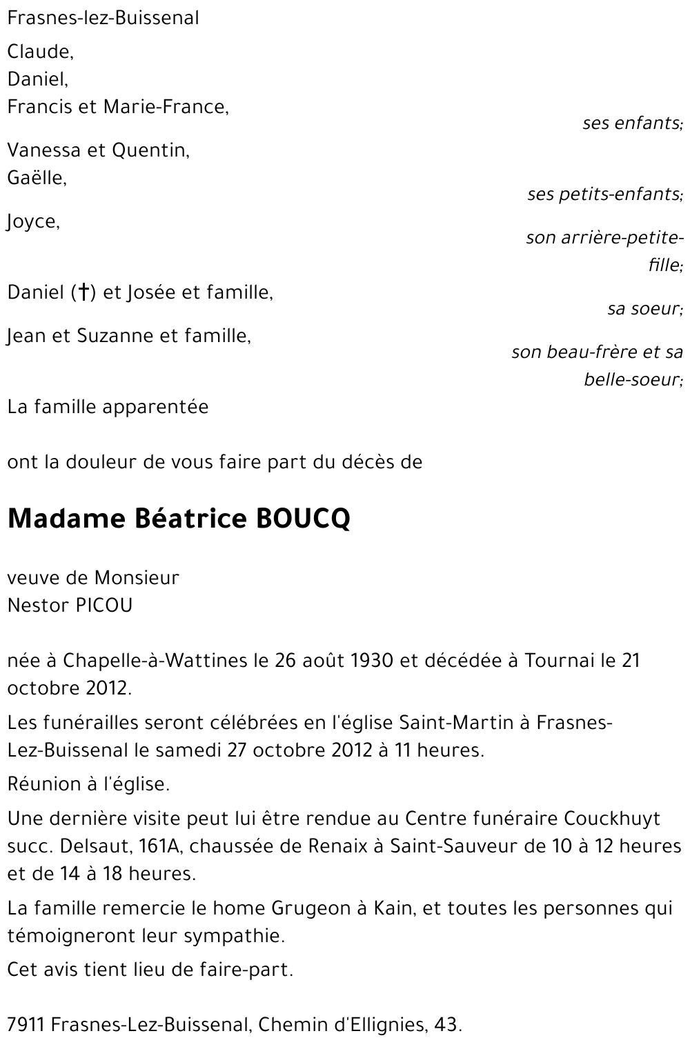 Béatrice BOUCQ
