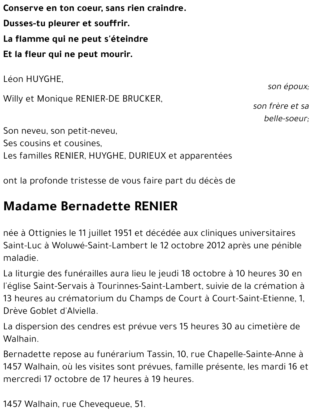 Bernadette RENIER