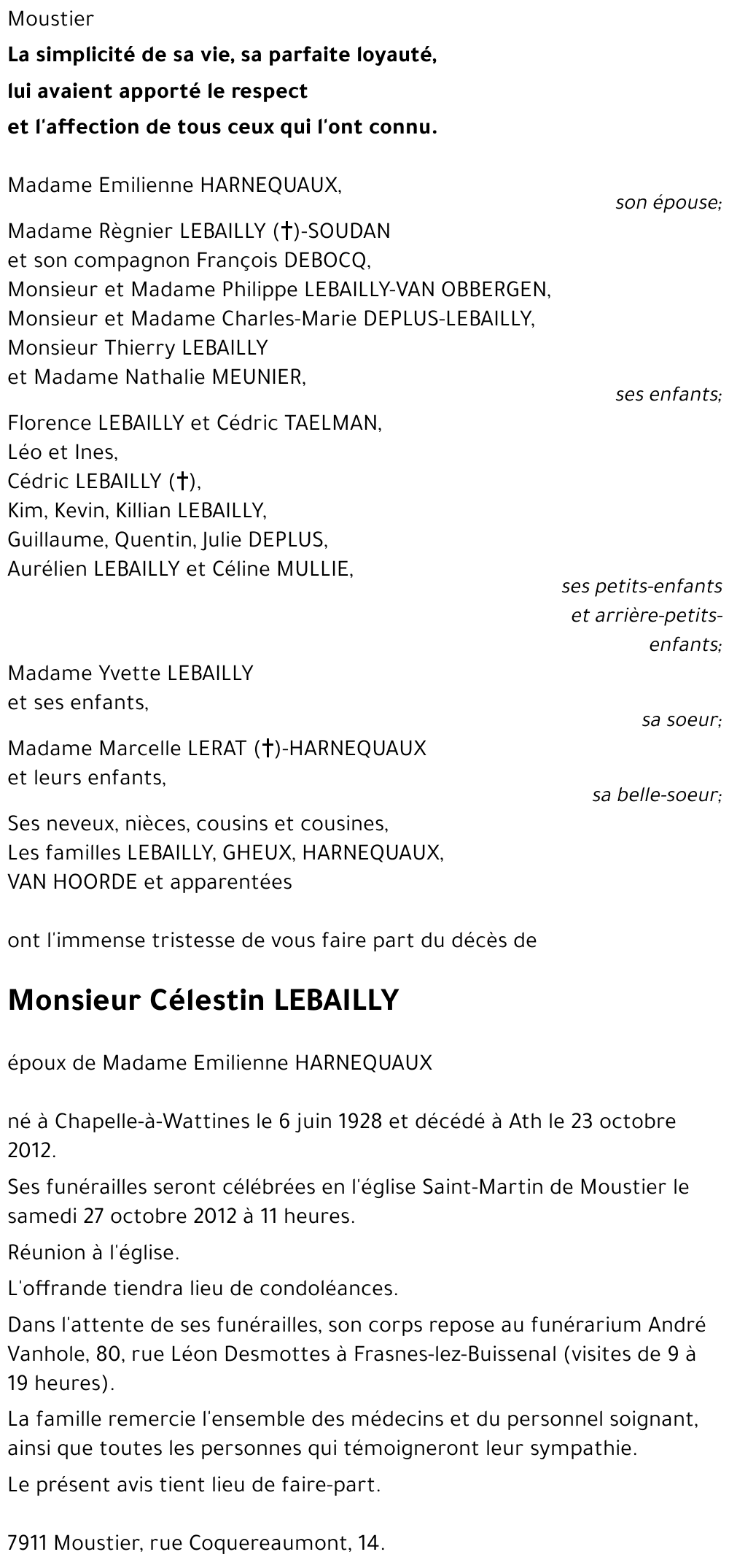 Célestin LEBAILLY