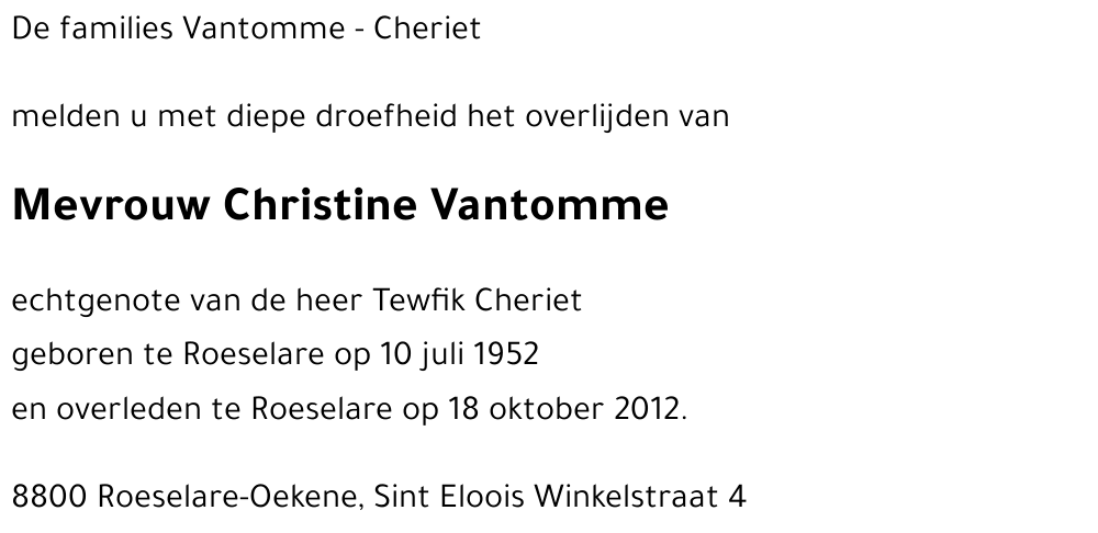 Christine Vantomme