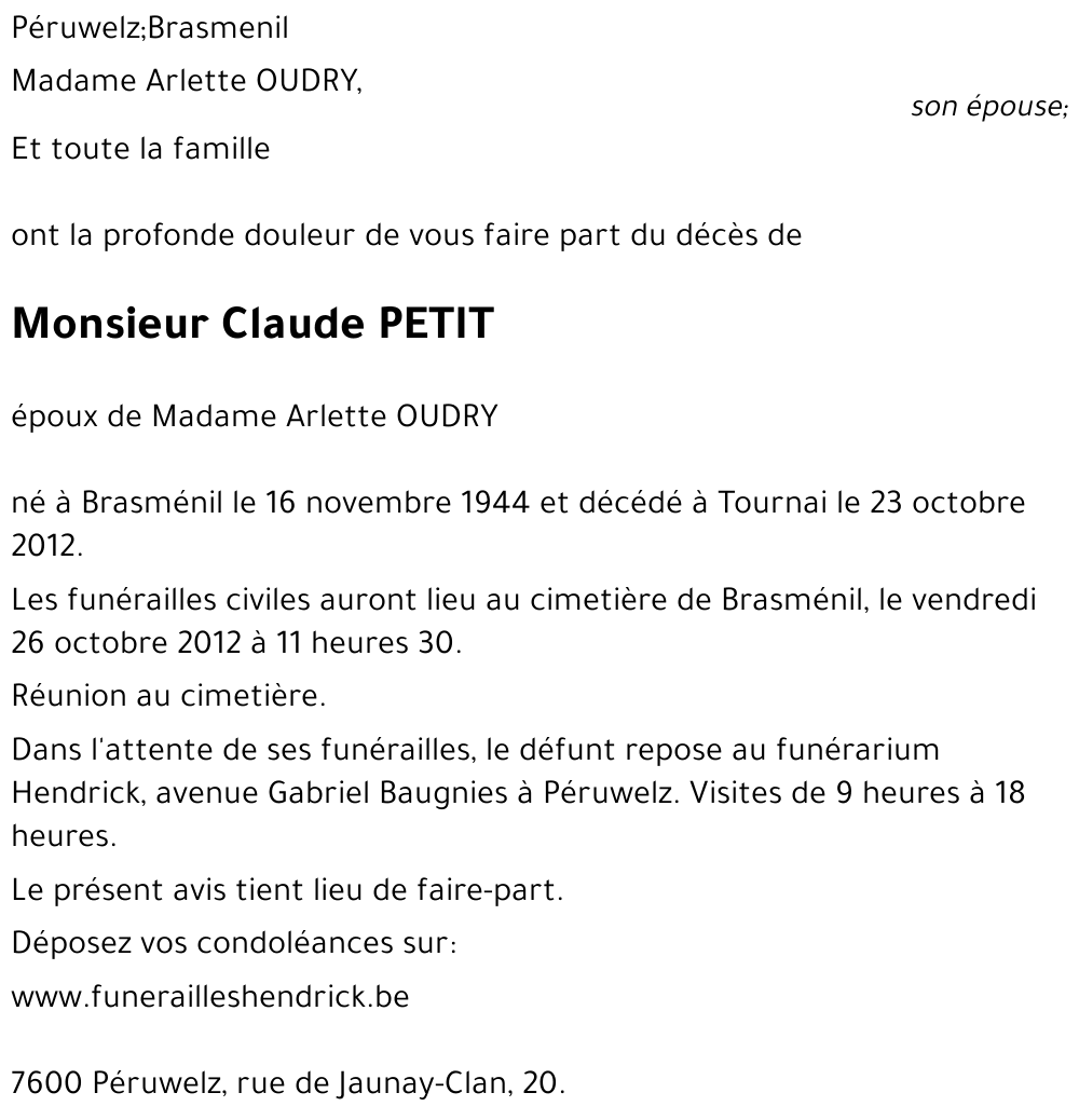 Claude PETIT