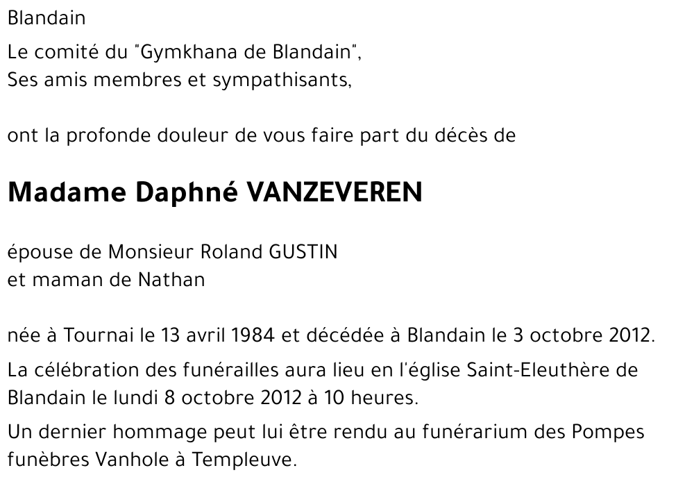 Daphné VANSEVEREN