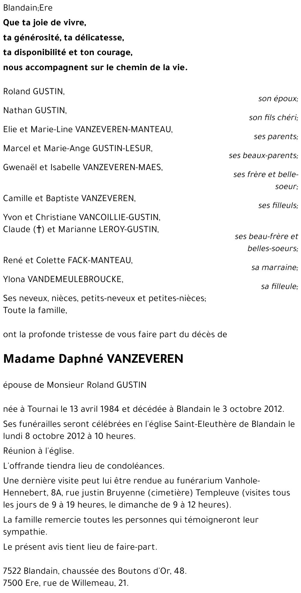 Daphné VANZEVEREN