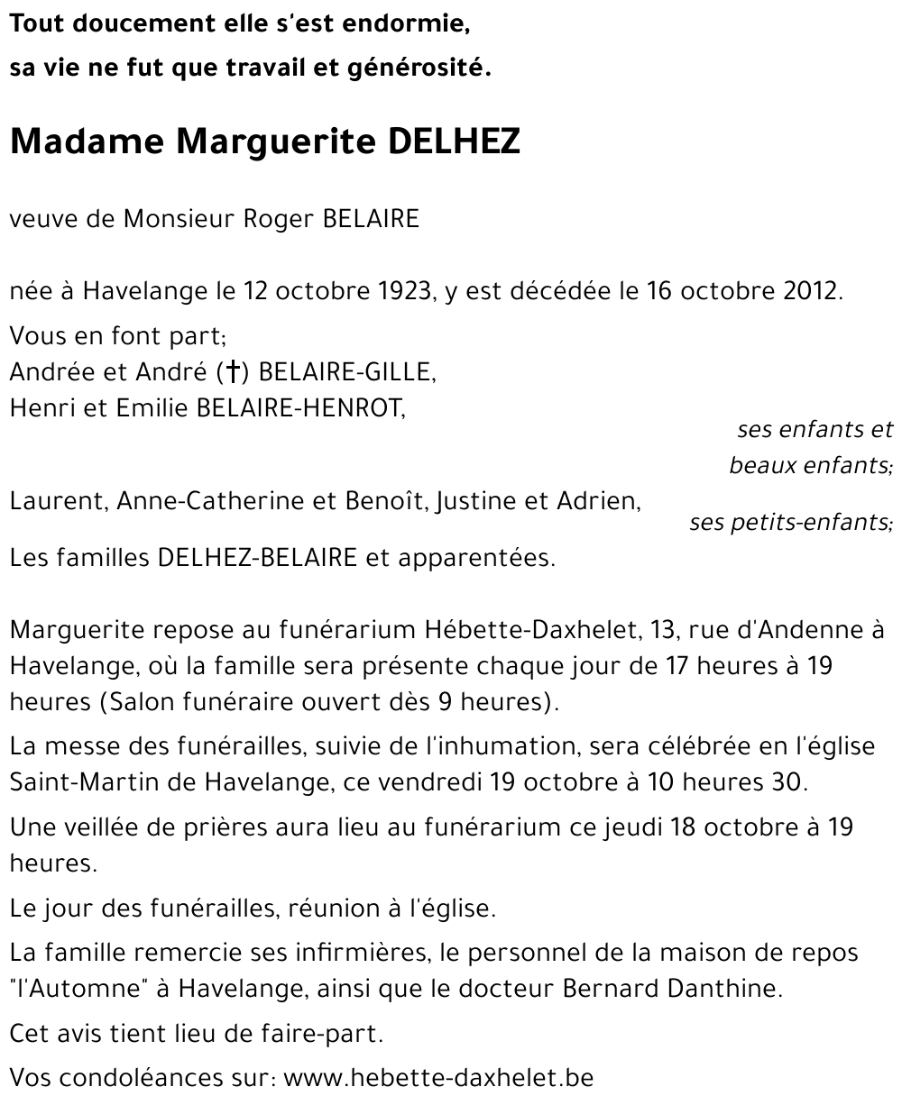 Delhez Marguerite