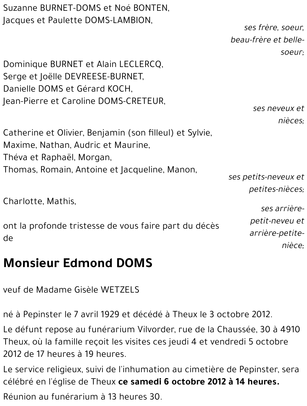Edmond DOMS