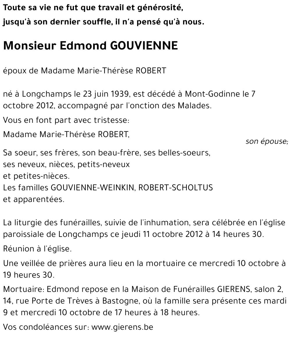 Edmond GOUVIENNE