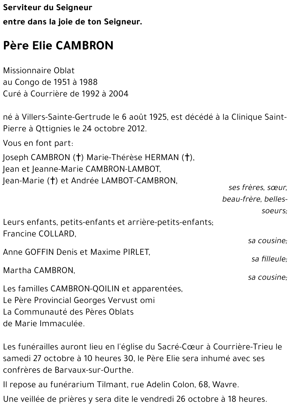 Elie CAMBRON