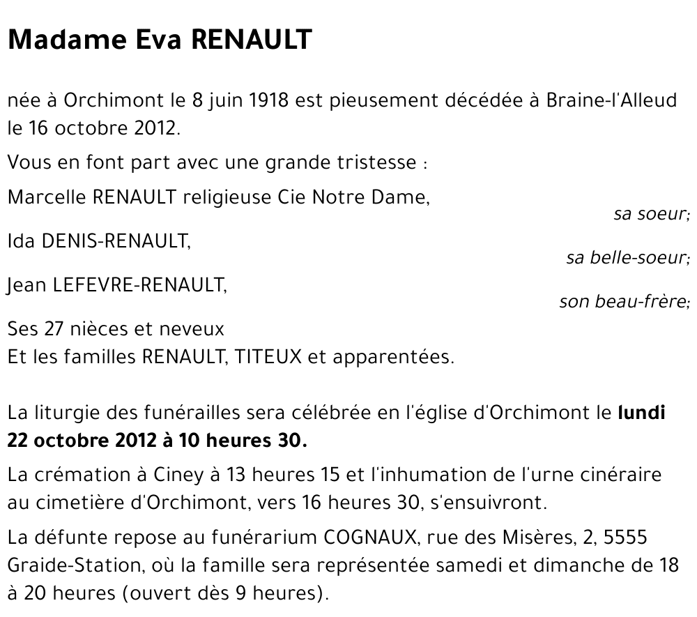 Eva RENAULT