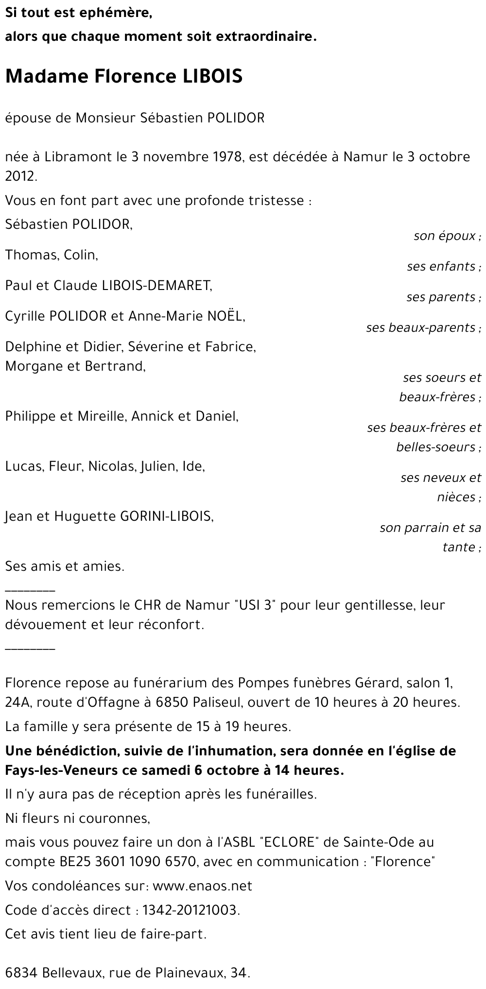 Florence LIBOIS
