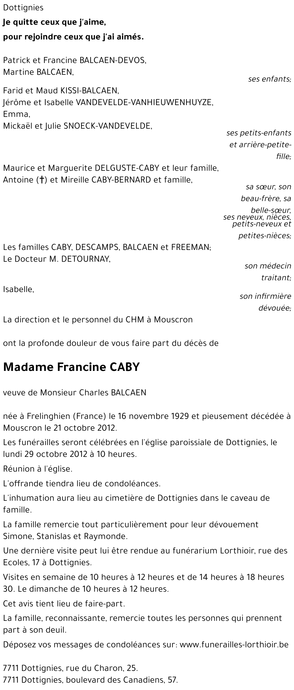 Francine CABY