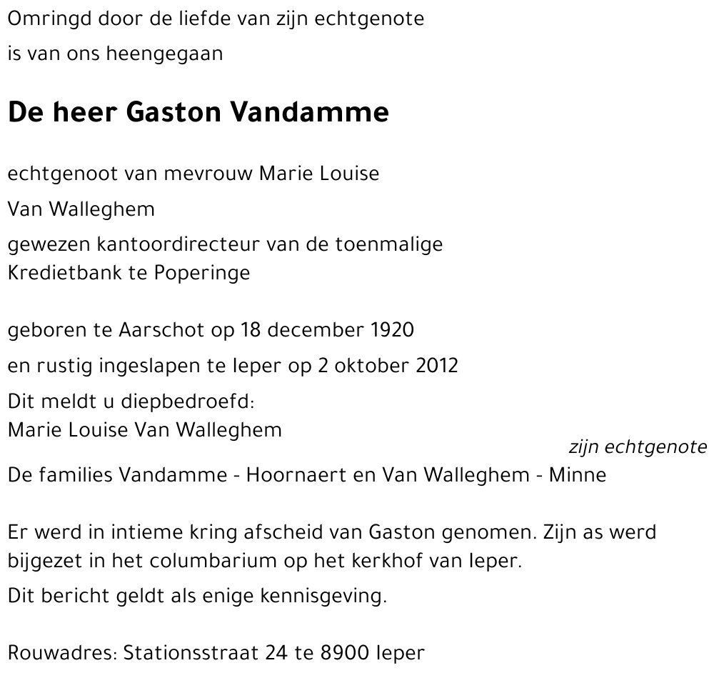 Gaston Vandamme
