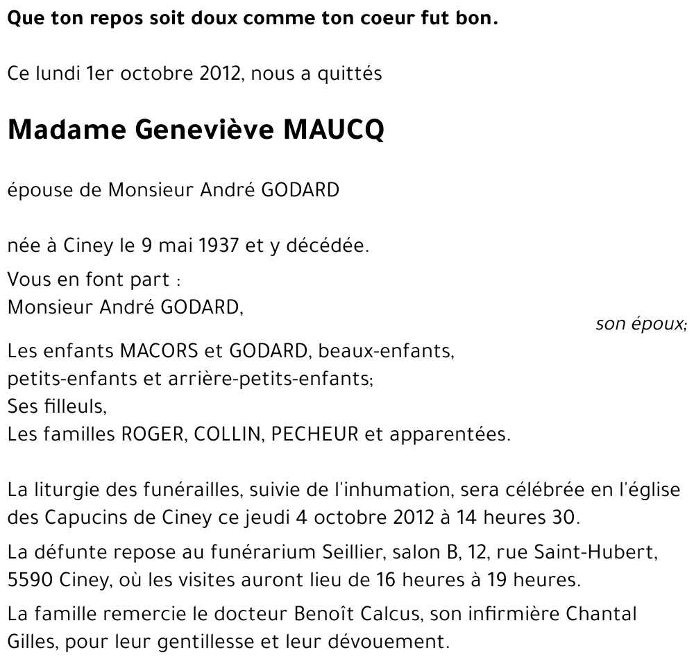 Geneviève MAUCQ