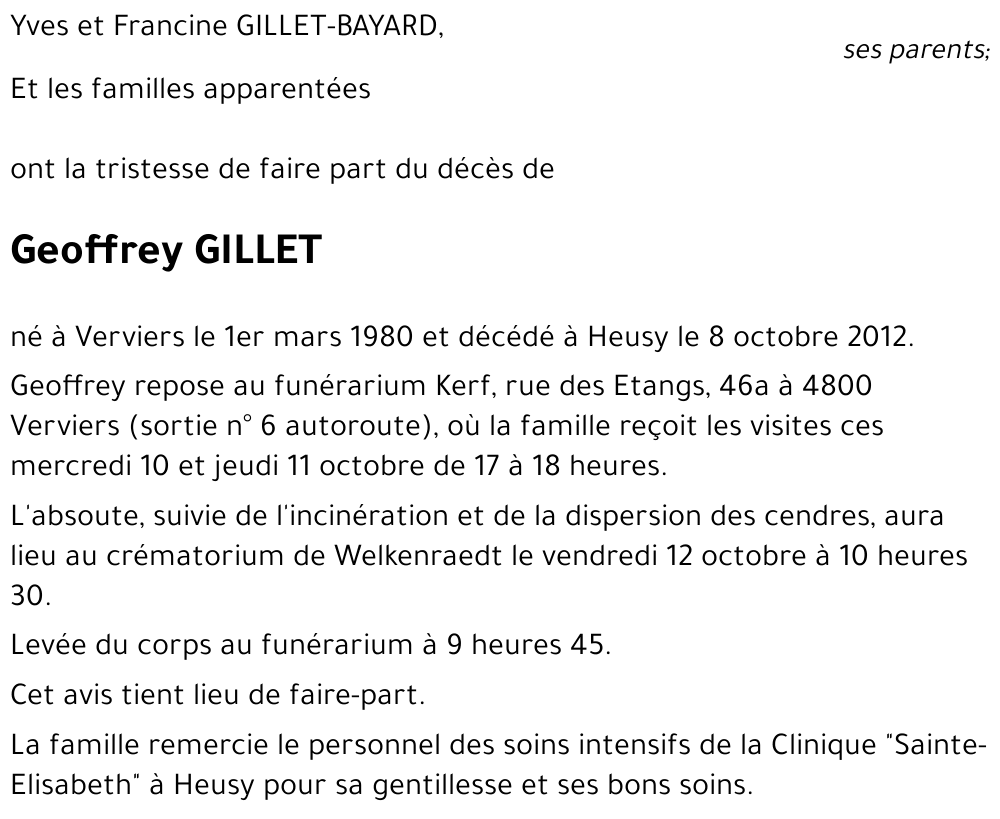 Geoffrey GILLET