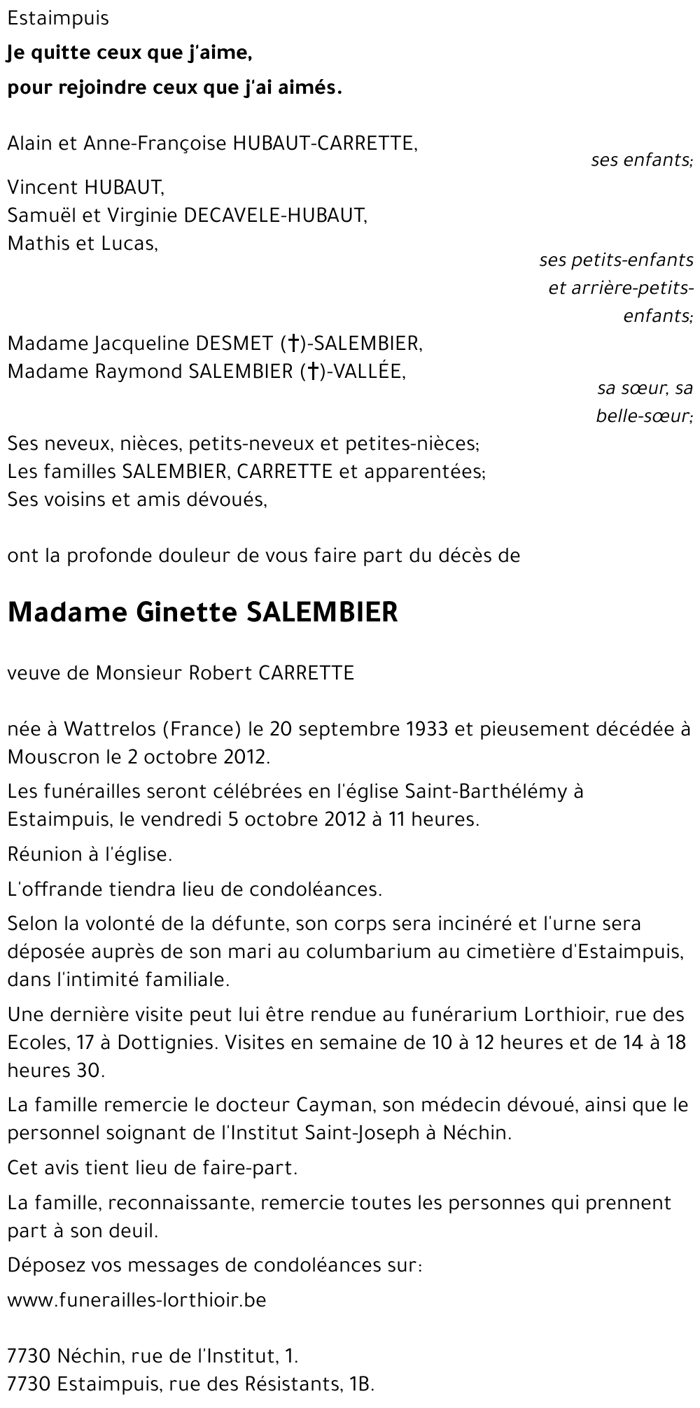 Ginette Salembier