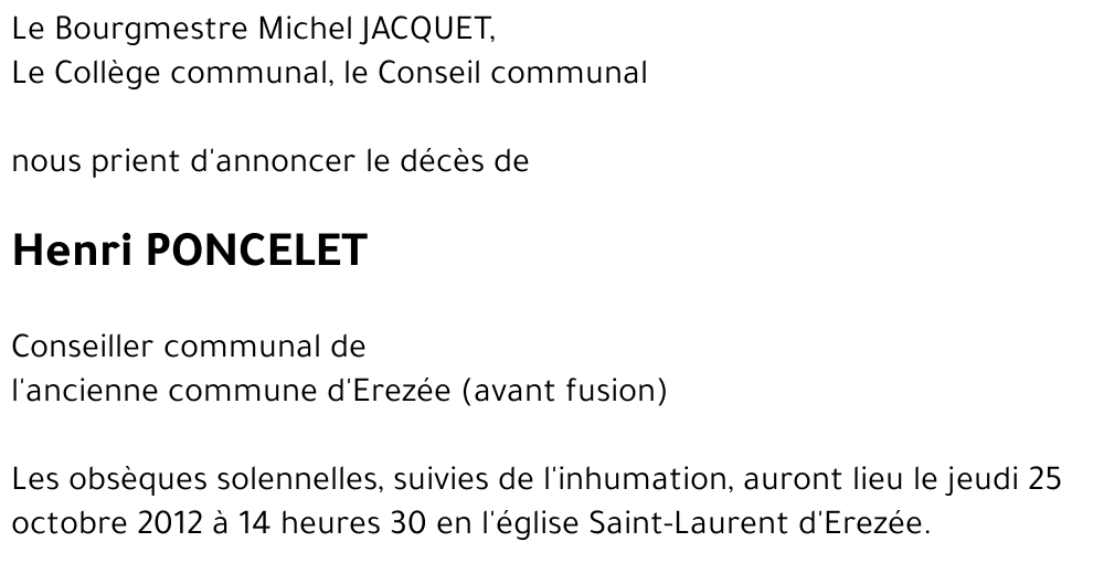 Henri PONCELET