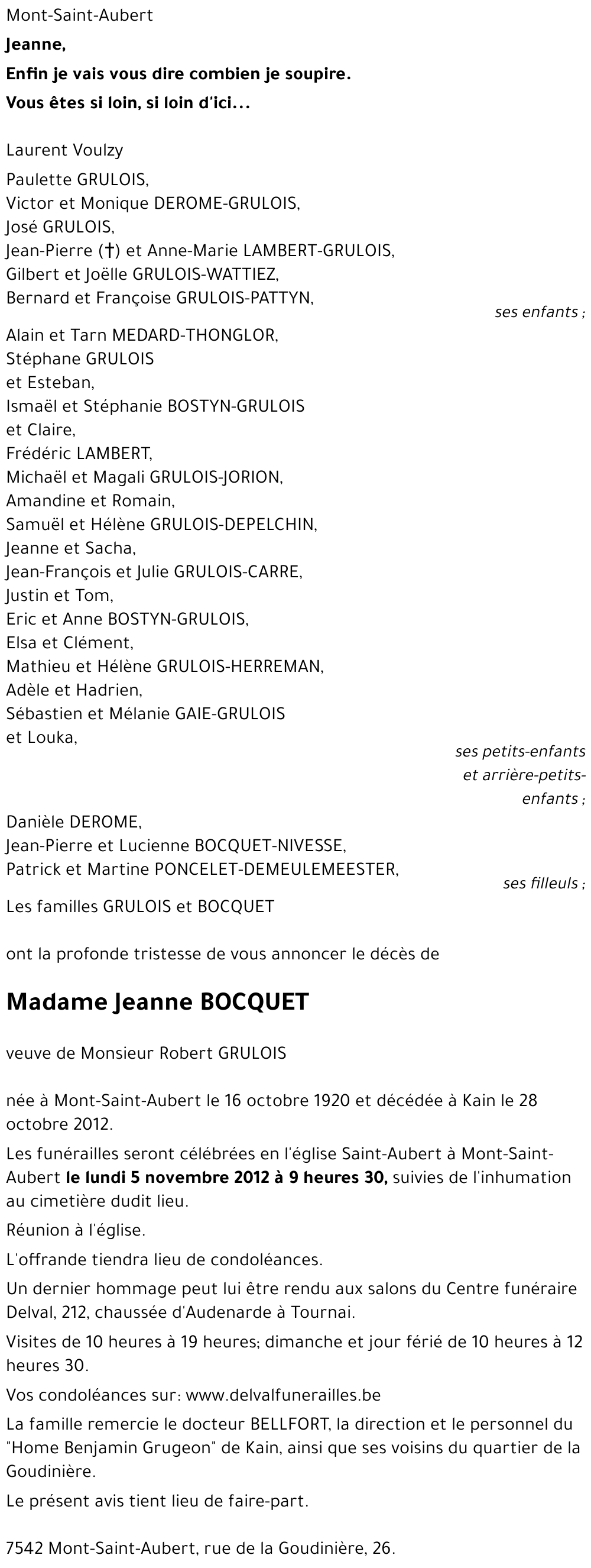 Jeanne BOCQUET
