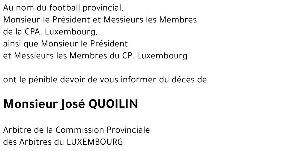 José QUOILIN