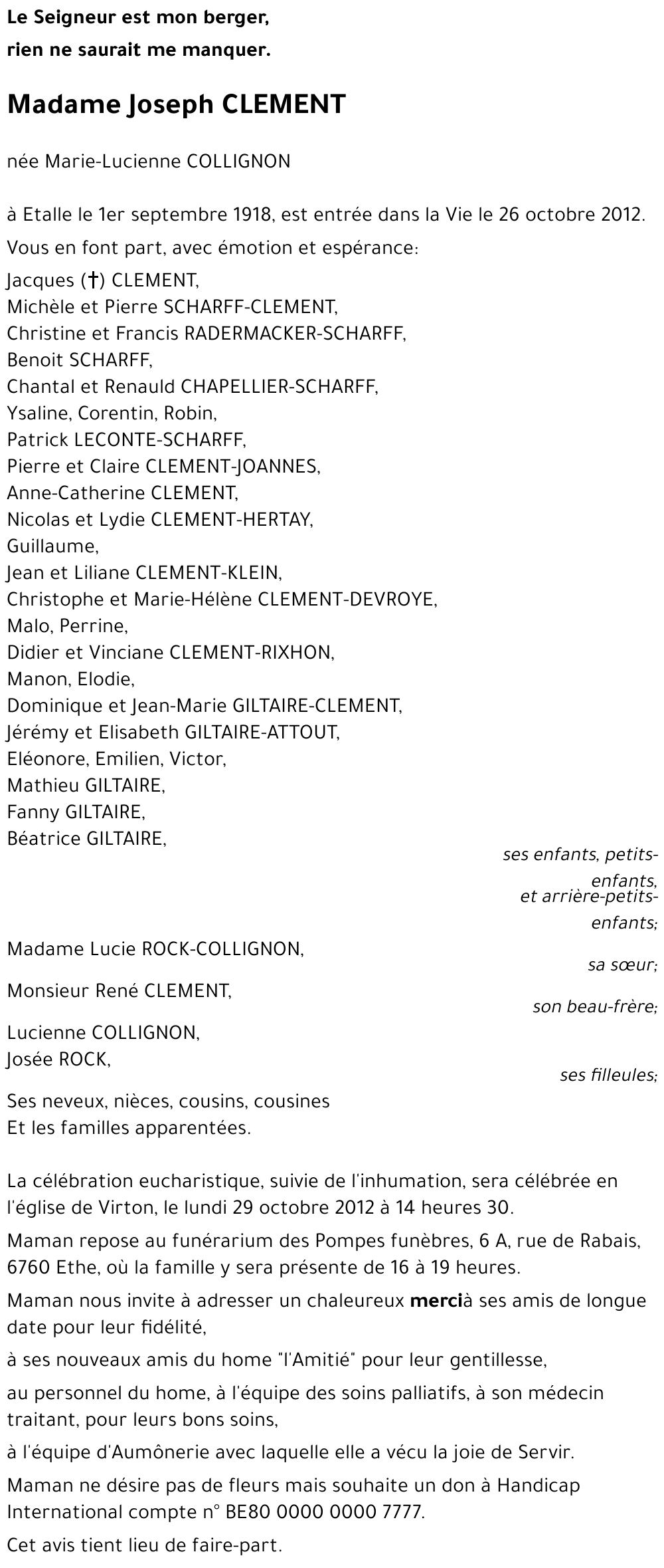 Joseph CLEMENT