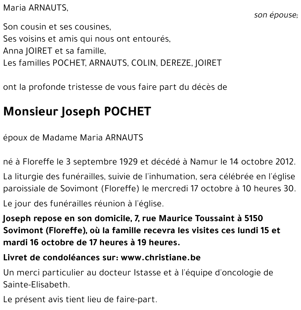 Joseph POCHET