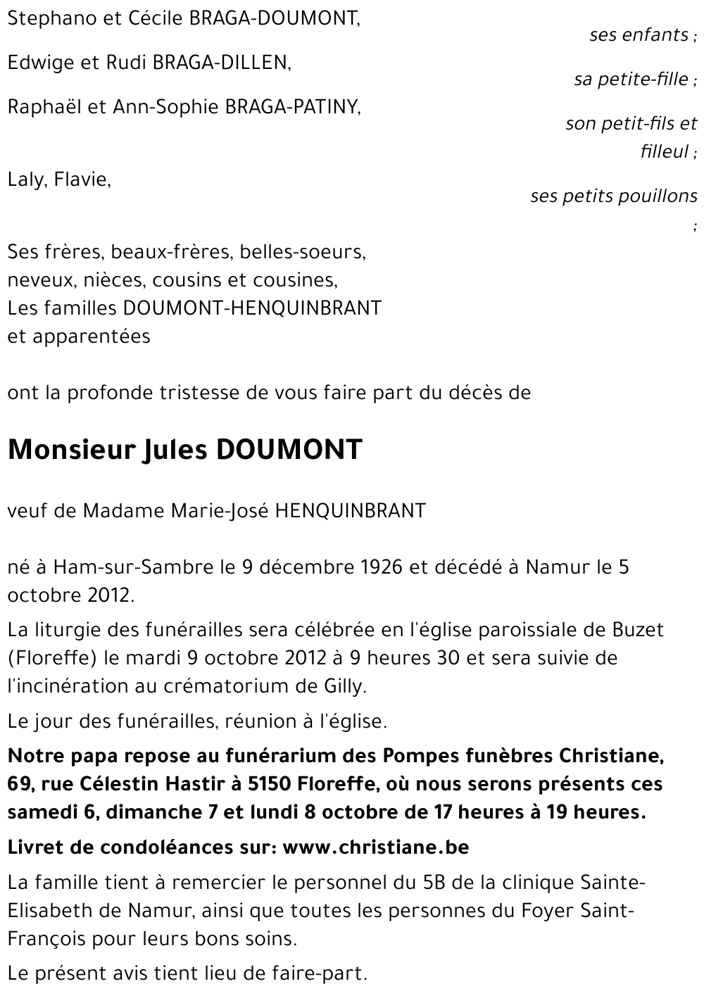 Jules DOUMONT