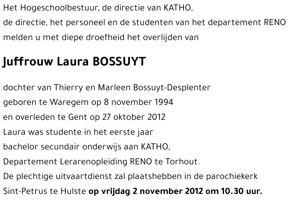 Laura BOSSUYT