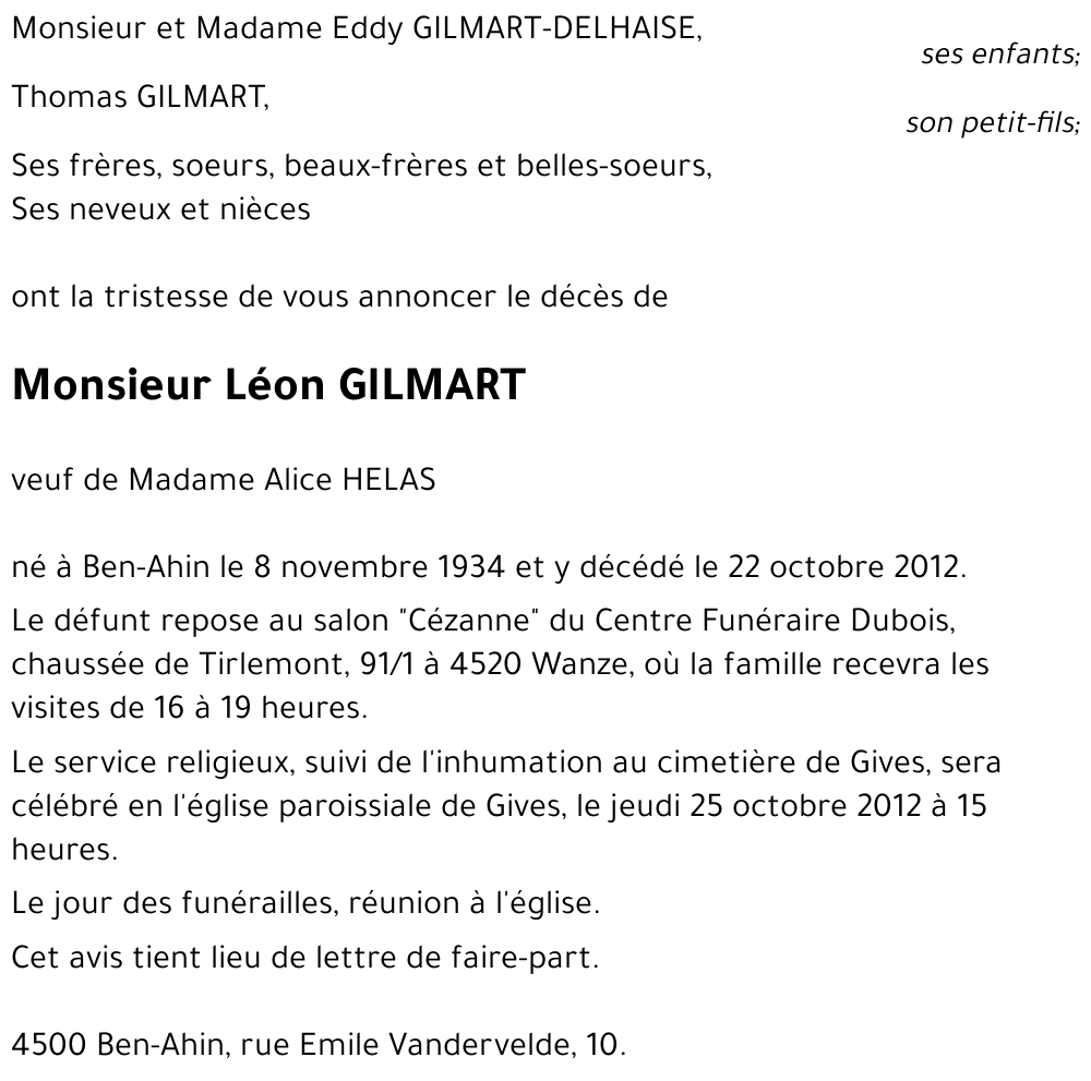 Léon GILMART