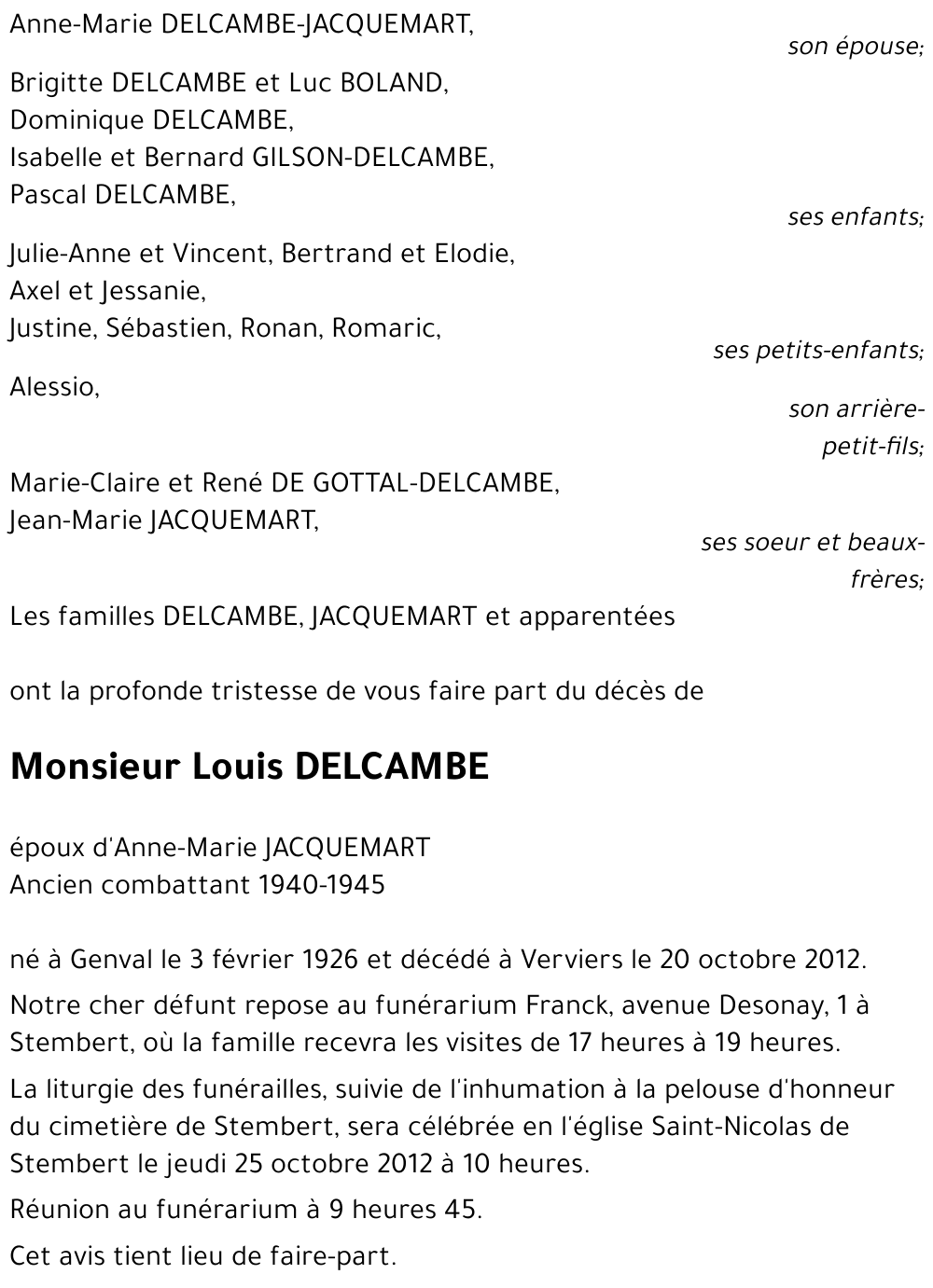 Louis DELCAMBE