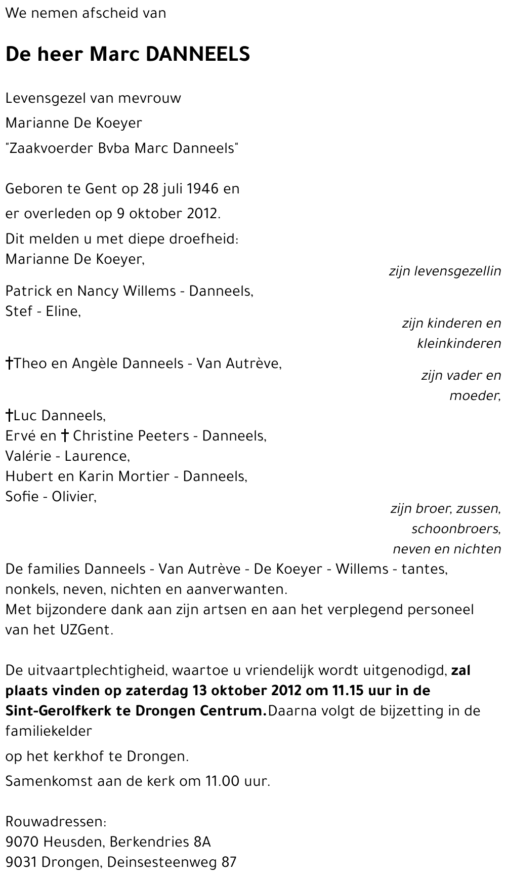 Marc DANNEELS