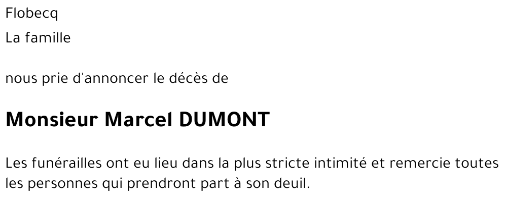 Marcel DUMONT