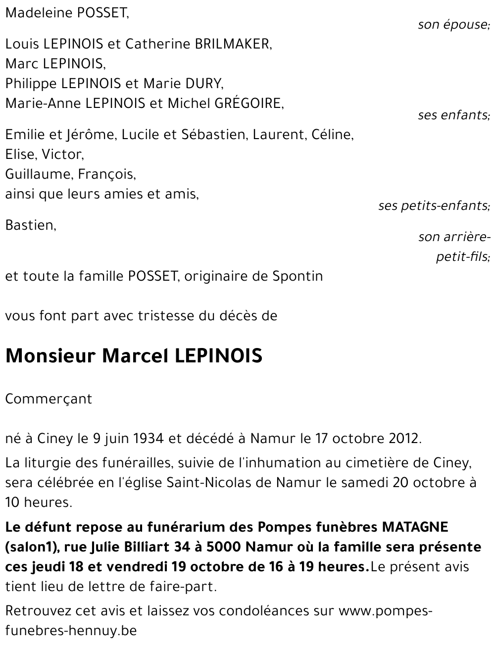 Marcel LEPINOIS