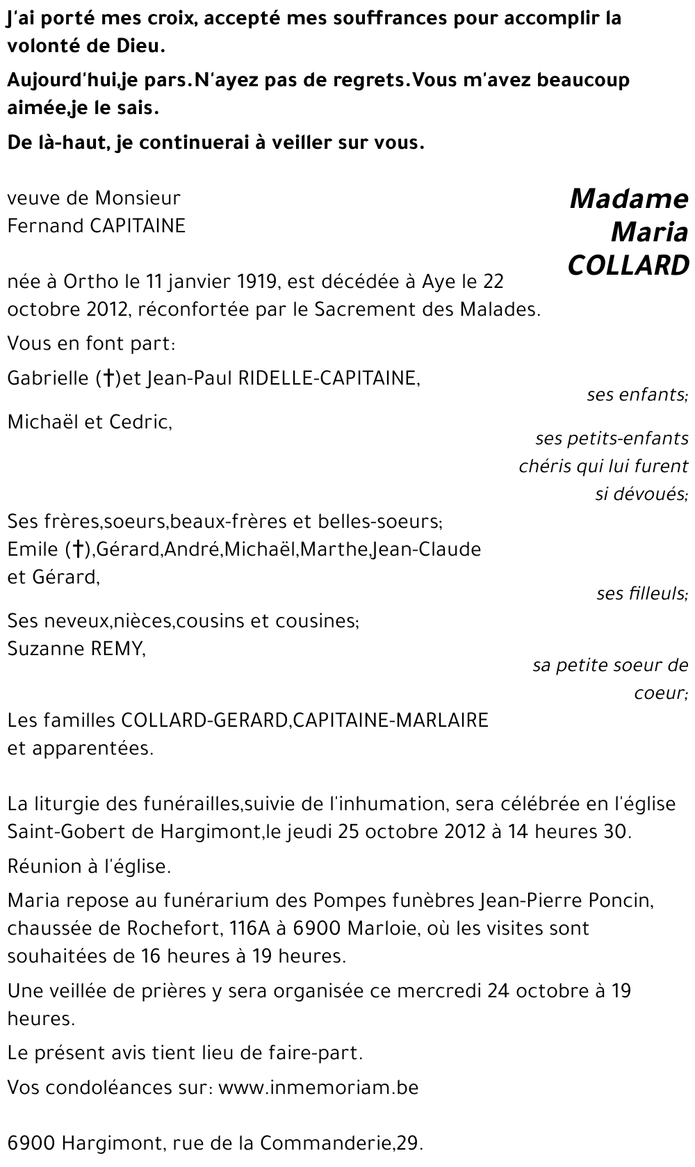 Maria COLLARD