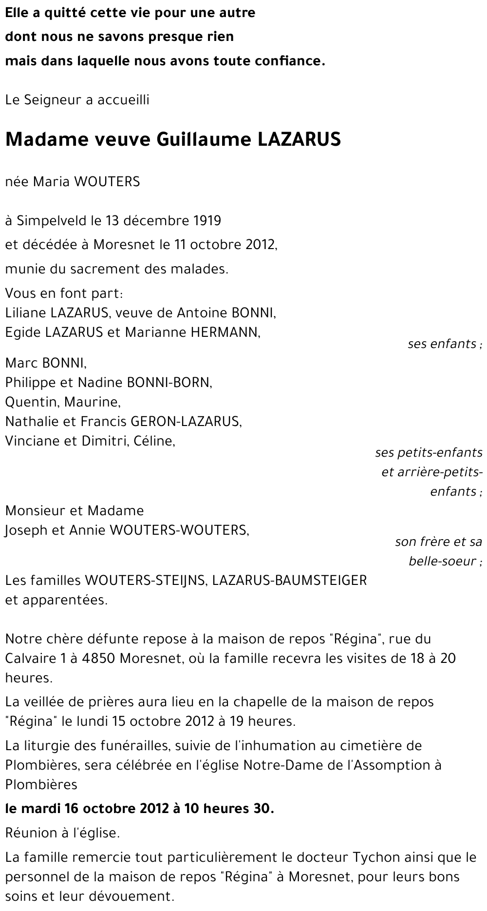 Maria WOUTERS