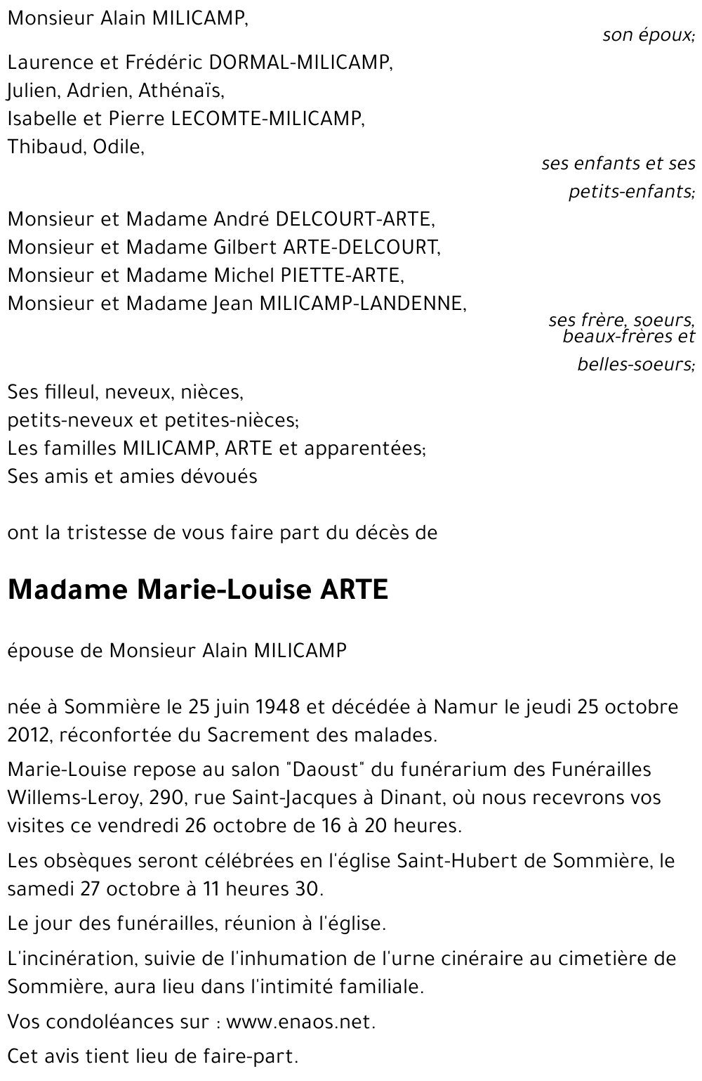 Marie-Louise ARTE