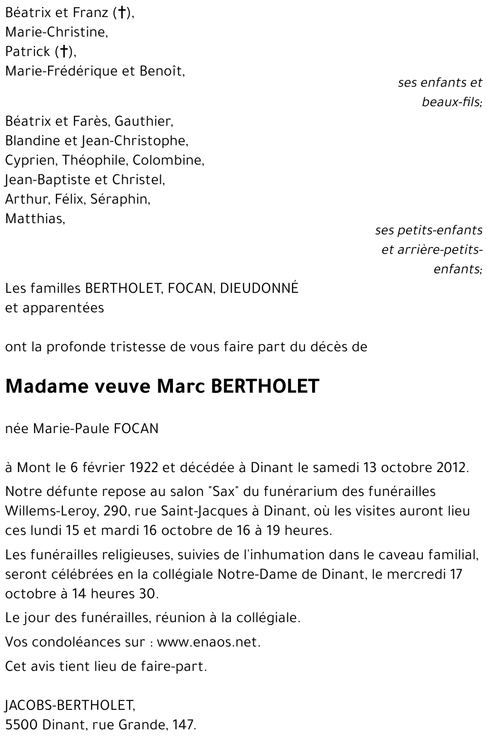 Marie-Paule FOCAN