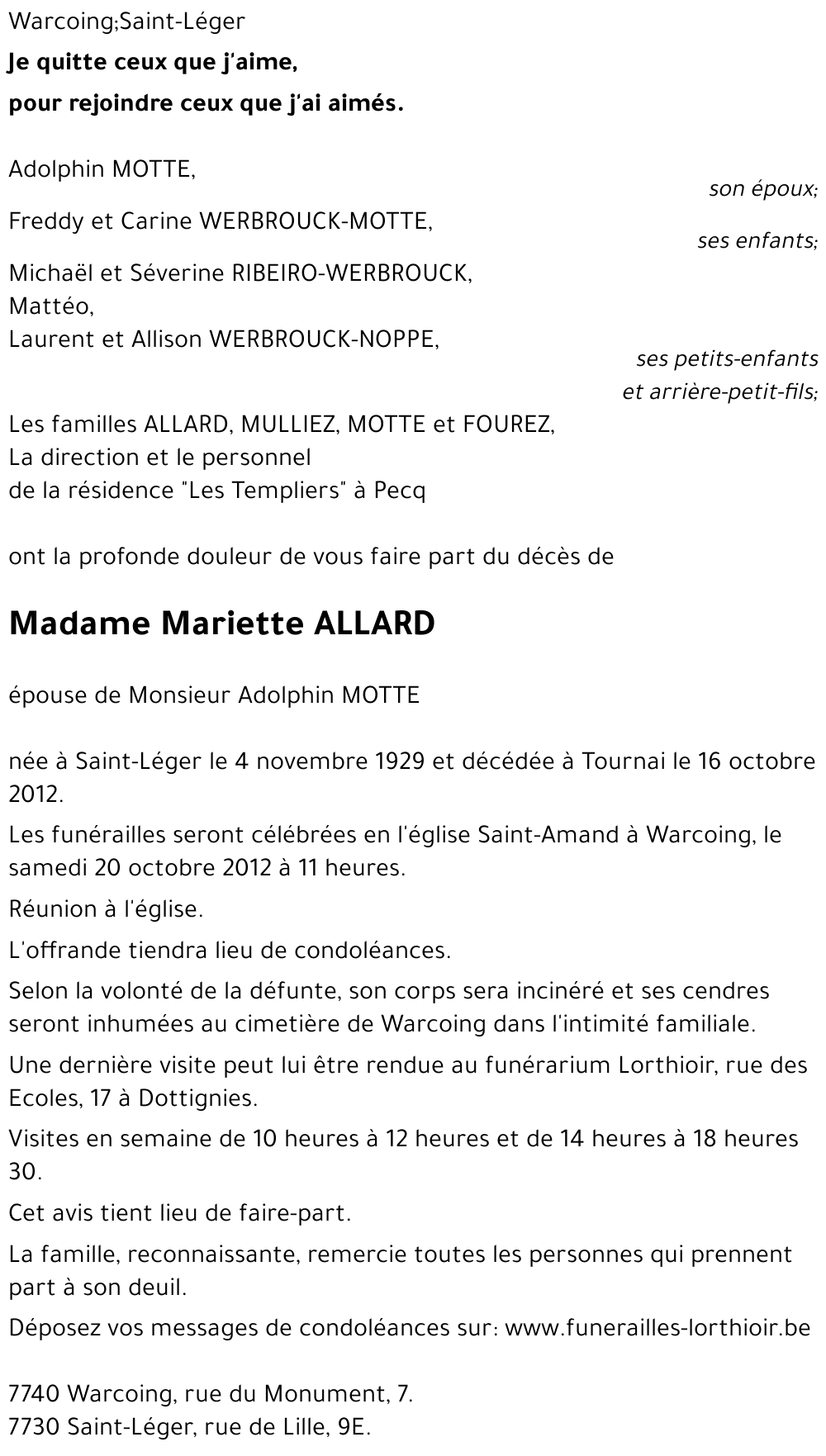 Mariette ALLARD