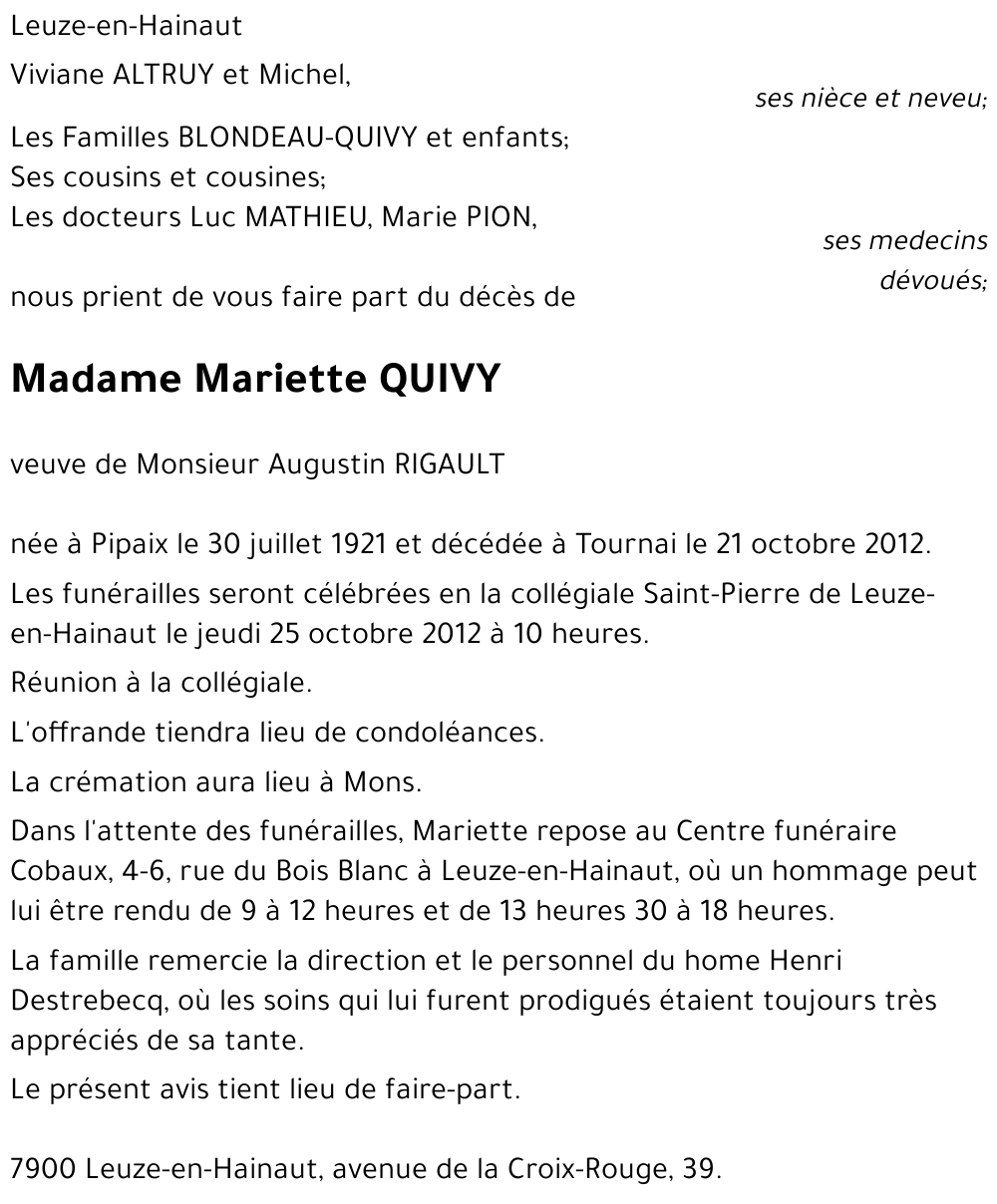 Mariette Quivy
