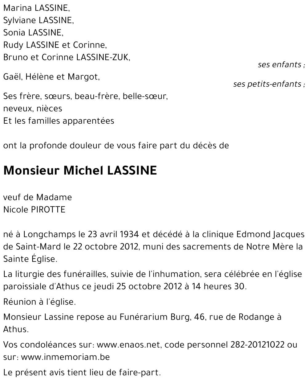 Michel LASSINE