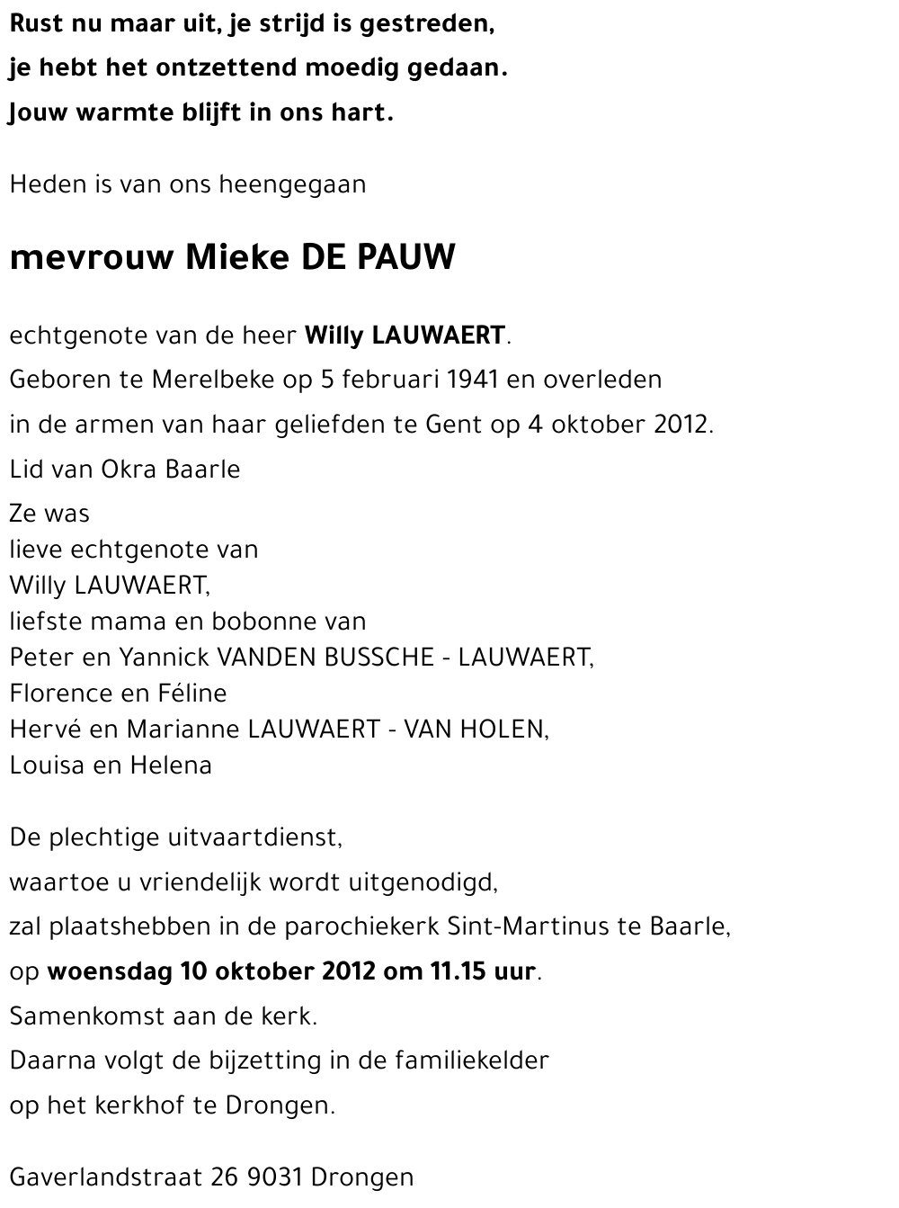 Mieke DE PAUW