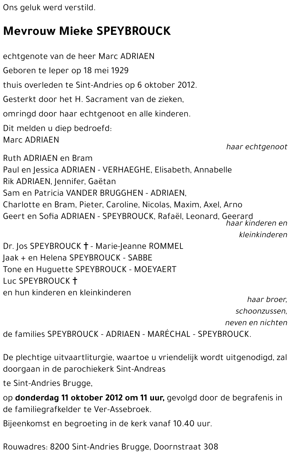 Mieke SPEYBROUCK
