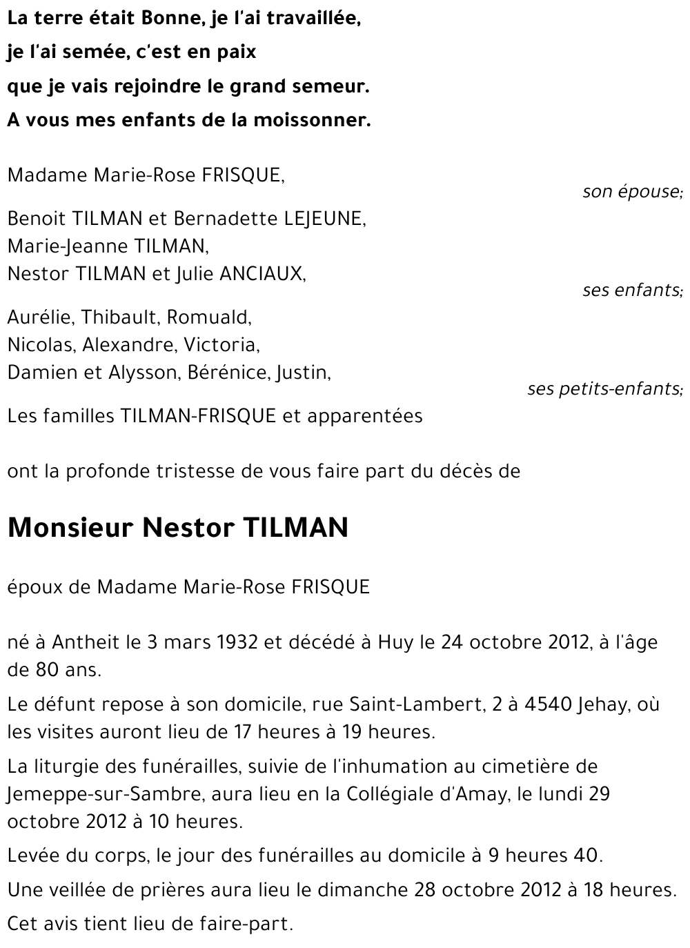 Nestor TILMAN