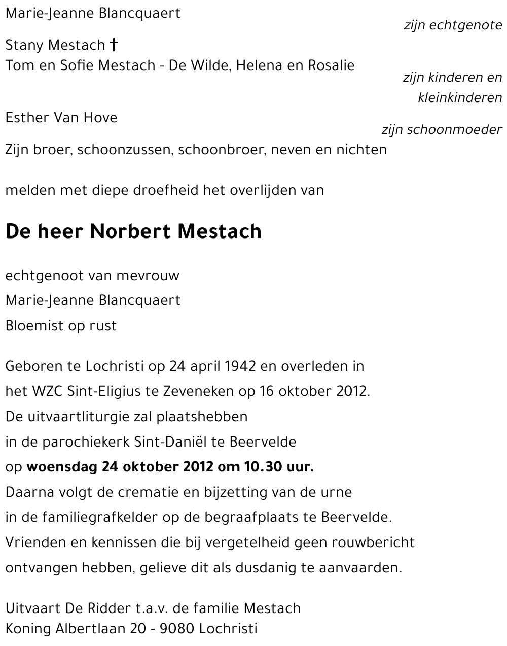 Norbert Mestach